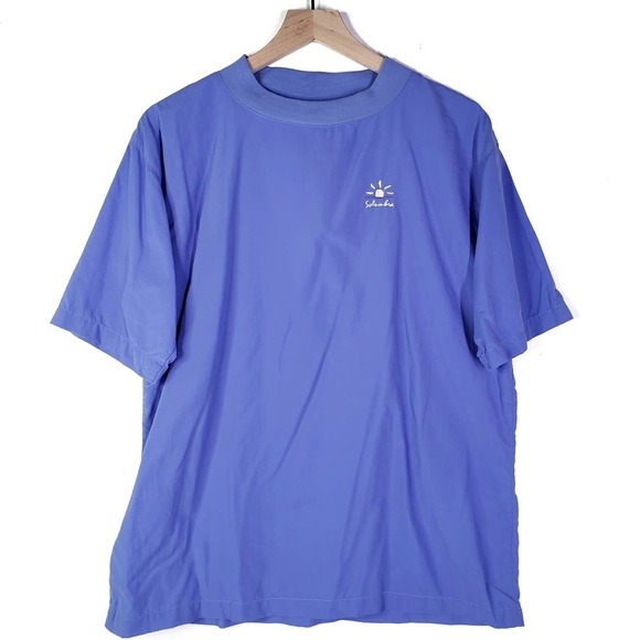 Solumbra Short Sleeve Sun Protection Shirt Women's‎ 12 Periwinkle Blue Tee - Picture 1 of 11